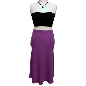 Halogen NWT Pull on Light Purple Midi Skirt Women L